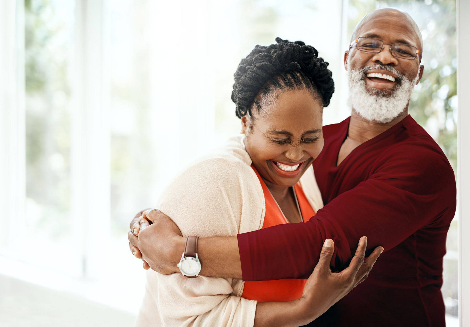 happy black couple